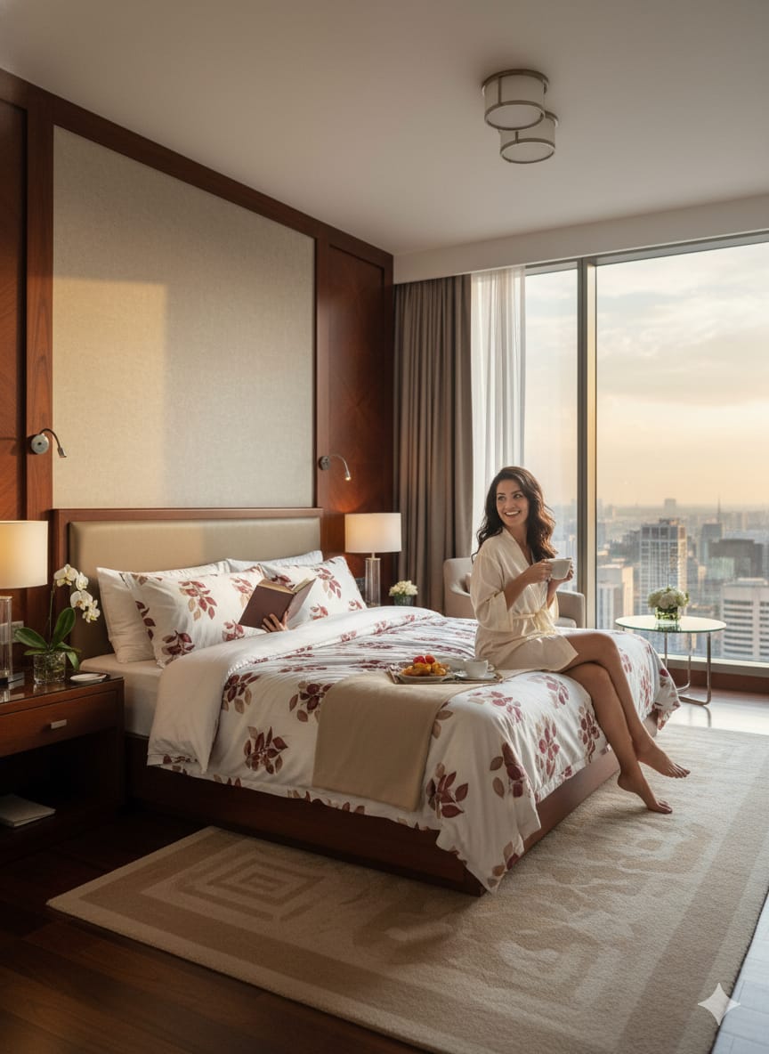 🛏️ Deepmaala Textiles Presents – Premium Pure Cotton Floral Printed Bedsheet Set ( 1 BEDSHEET , 2 PILLOW COVERS IN PAKAGE ) - Image 3