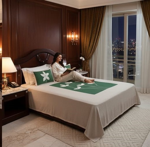 DEEPMAALA TEXTILES PRESENT PURE COTTON PATCHES Floral Double Bedsheet Set TO DECOR HOMES ( 1BEDSHEET , 2 PILLOW COVERS IN PAKAGE ) - Image 4